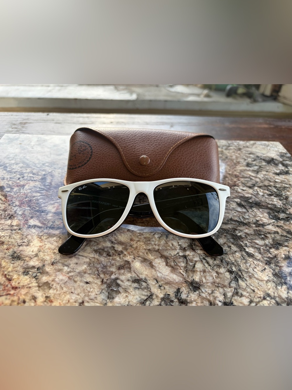 Ray-ban Original Wayfarer RB2140 White on Black
